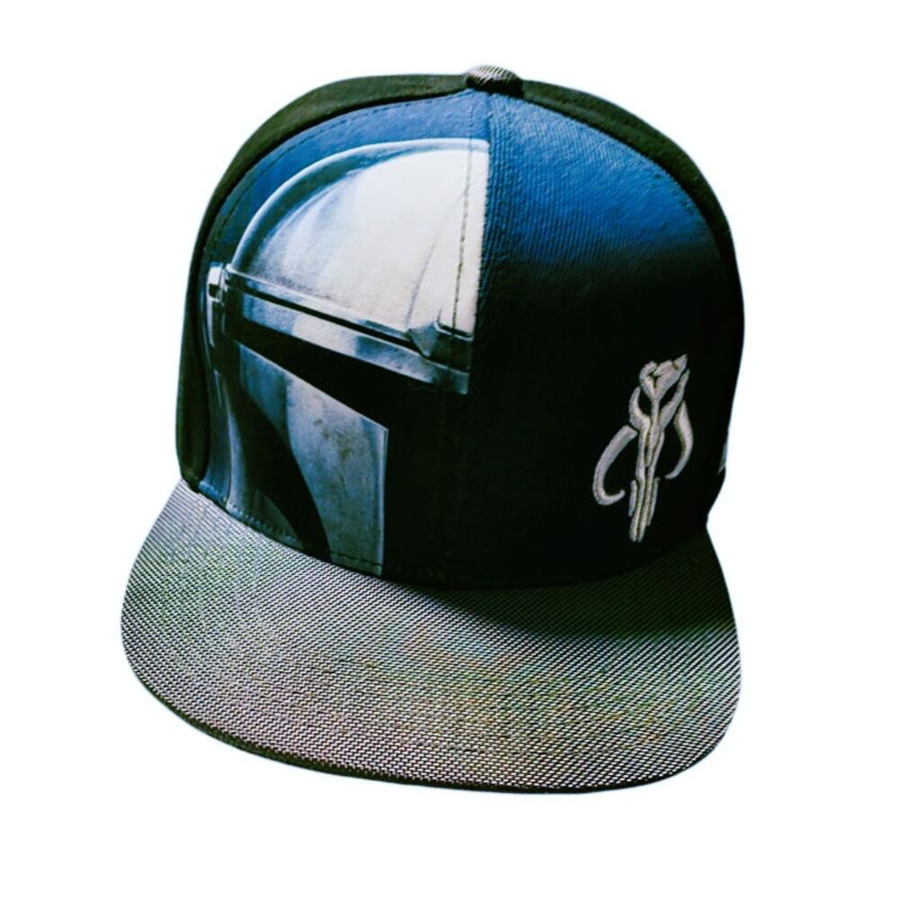 Star Wars Madalorian Men's Hat OSFM Black Silver Gray